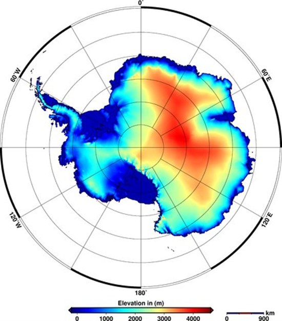 The Cryosphere _Antarctic Elevation _Aug 14