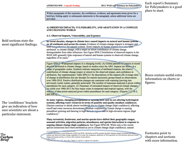 Reading IPCC, page annotation