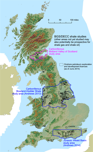 BGS Midland Valley UK map