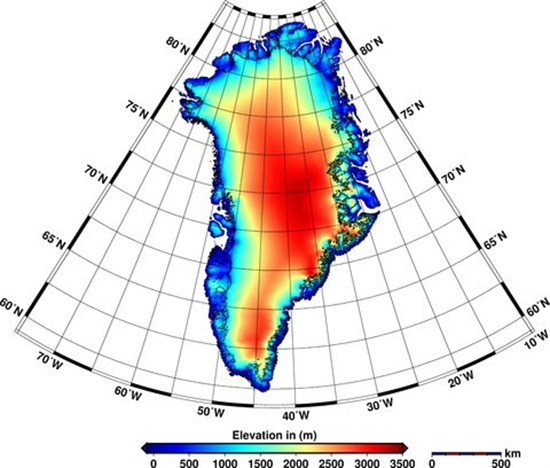 The Cryosphere _Greenland Elevation _Aug 14