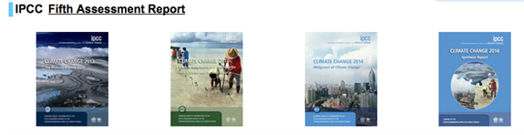 The IPCC's Fifth Assessment Report covers.