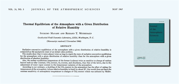 Manabe & Wetherald (1967), Journal of the Atmospheric Sciences