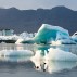 Melting icebergs in the Arctic