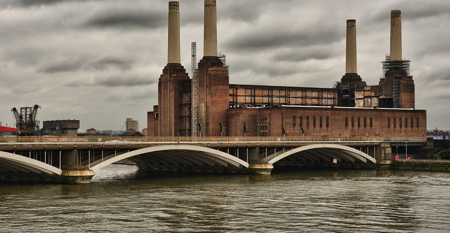 Battersea power station, a former coal-fired power station, UK.