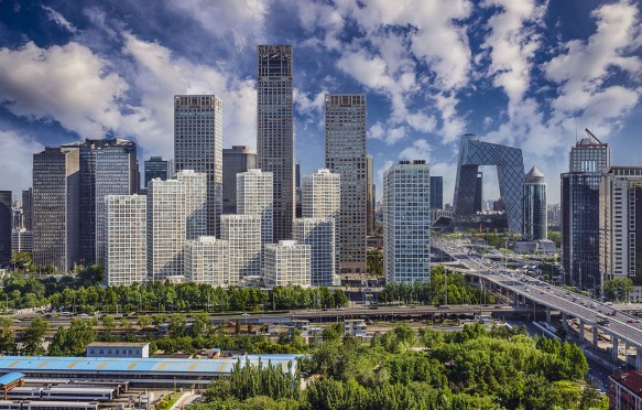 Beijing's financial district, China