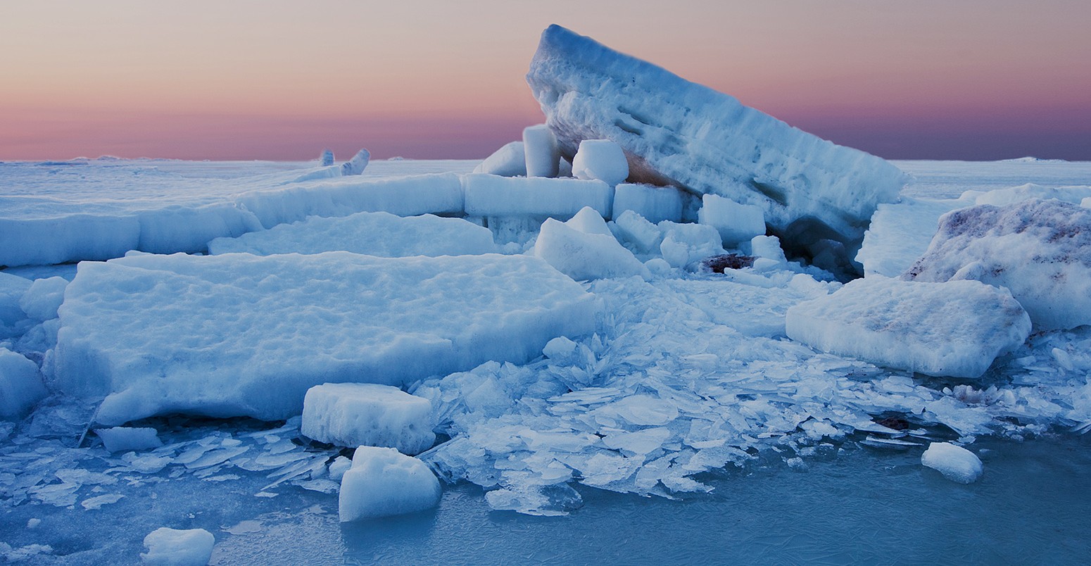 Frozen sea