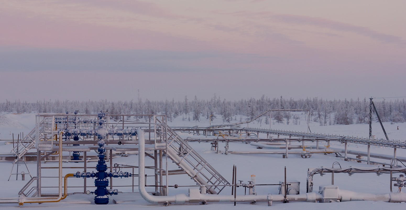 Gas well above the Arctic Circle