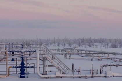 Gas well above the Arctic Circle