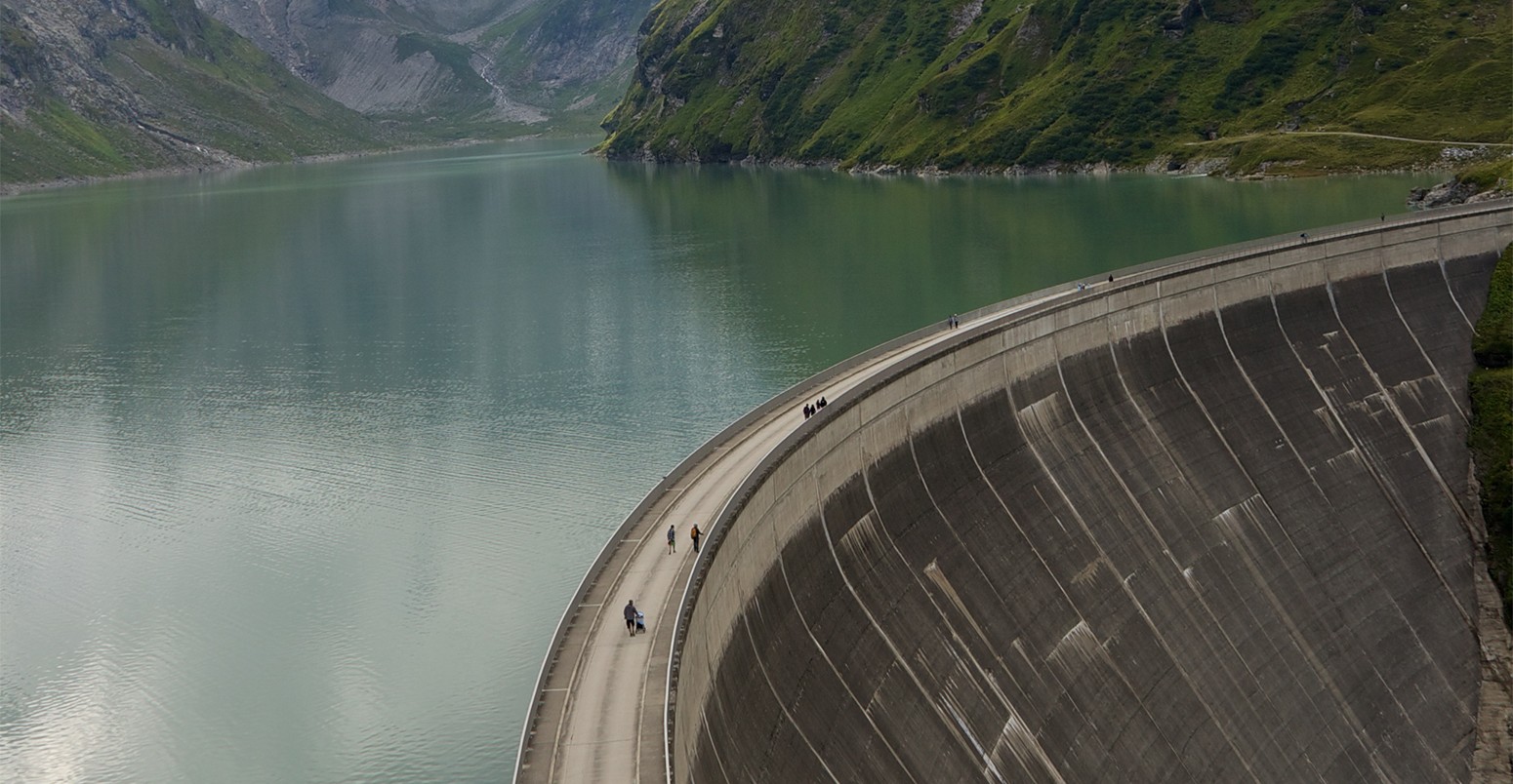 Hydroelectric dam, Lake Kaprun, Austria