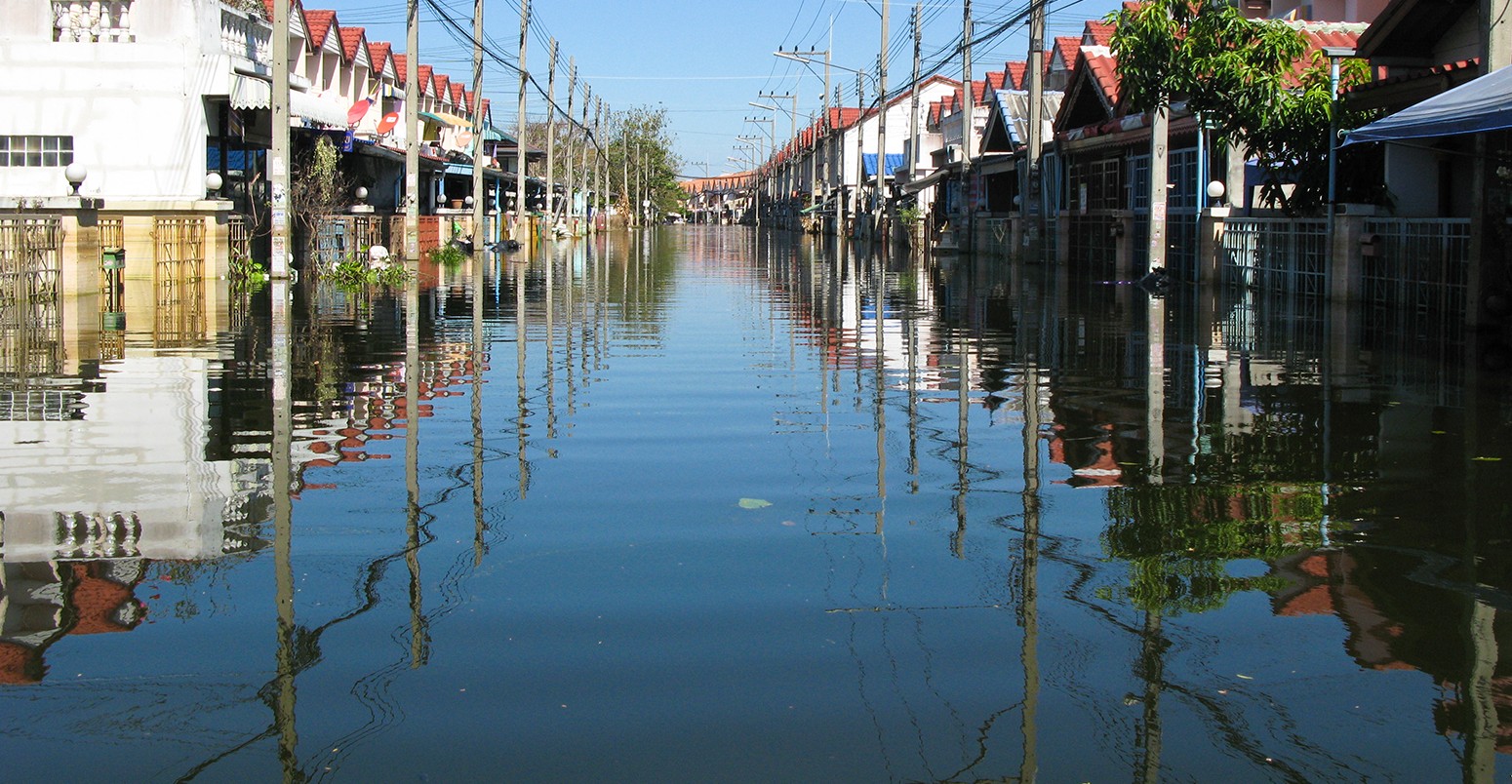 Flooded street