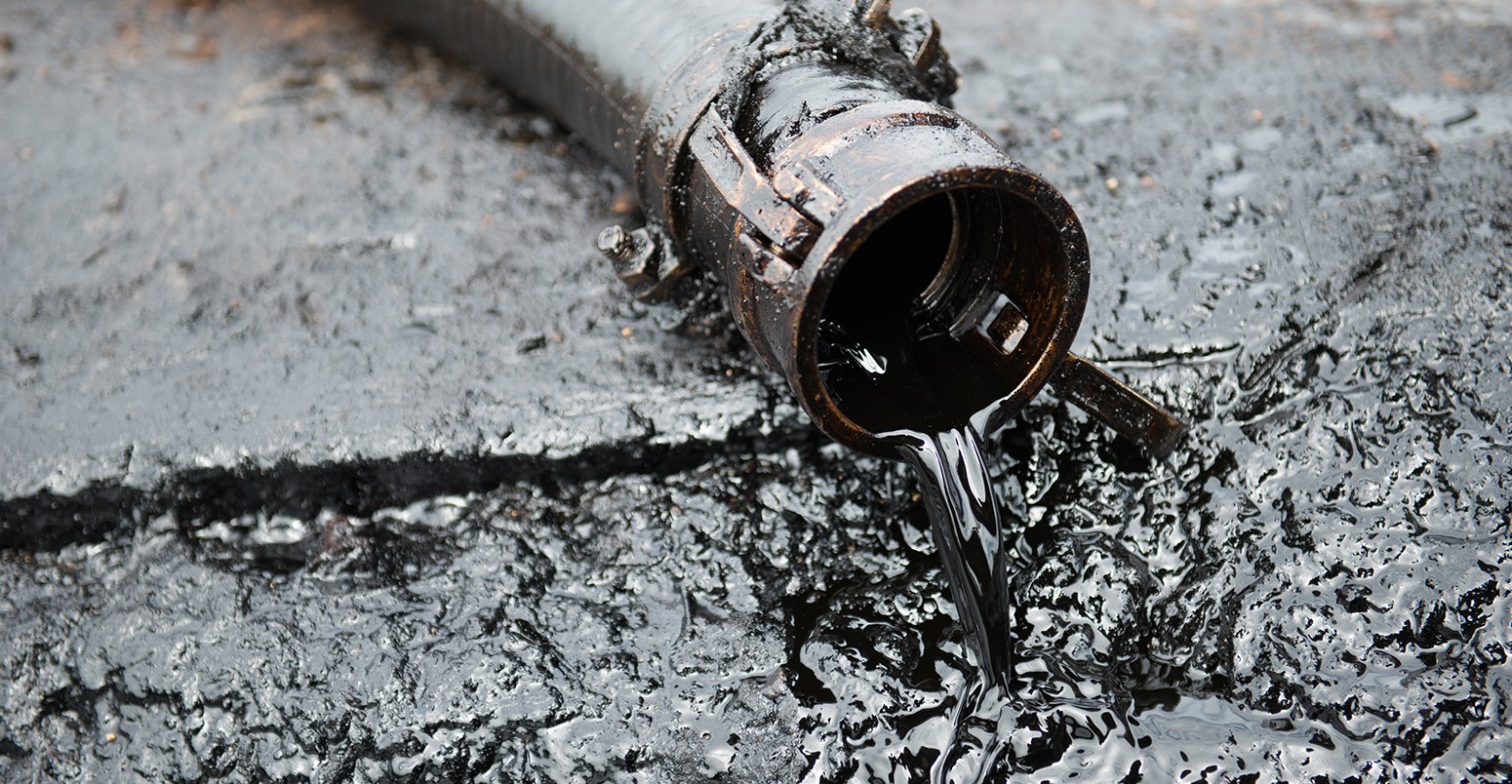 Crude oil from an oil well