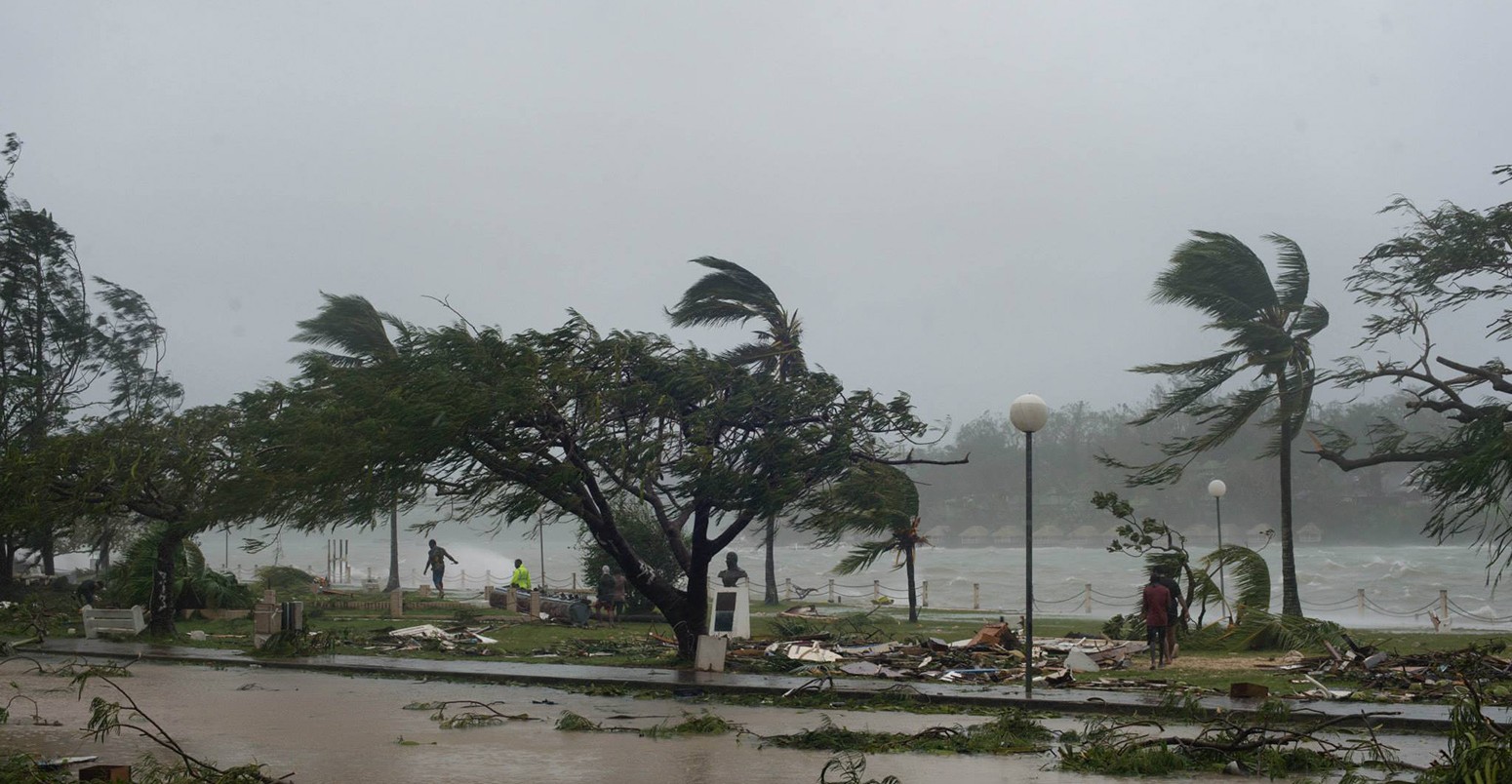 Devastation following Cyclone Pam.