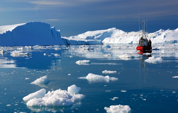 Icebergs in Disko Bay, Greenland