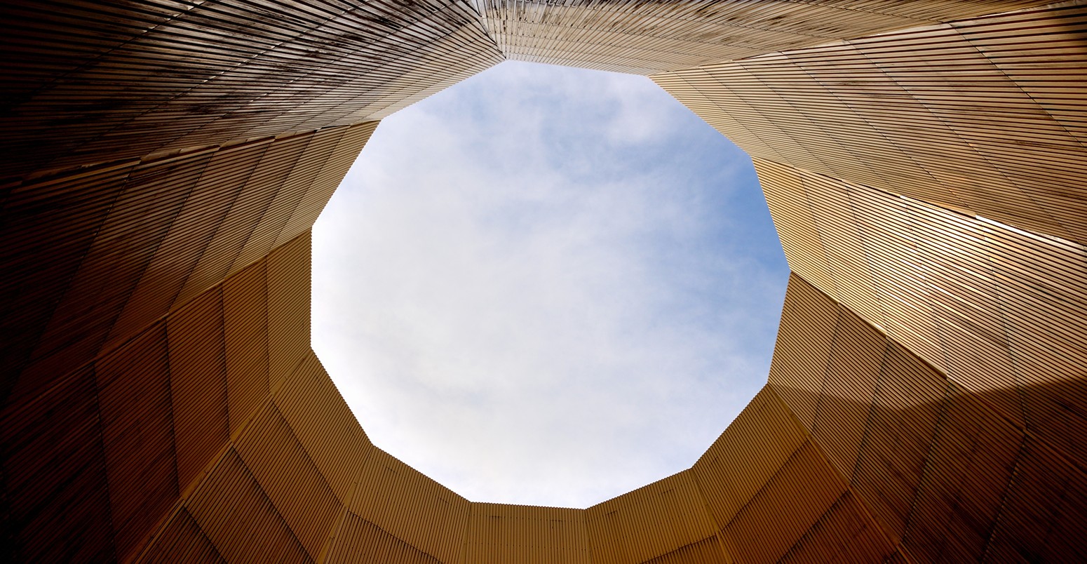 Inside the cooling tower in power station