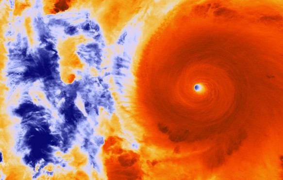 Hurricane Patricia's Eyewall on October 23, 2015.