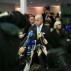 French Foreign Minister and president of the COP21 Laurent Fabius makes a statement during Paris Climate Change Conference at Le Bourget on the northern suburbs of Paris, France, Dec. 11, 2015. "All the conditions are ripe to reach a universal and ambitious agreement," Laurent Fabius said Friday evening.