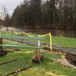 Flooding by the River Tweed in Peebles