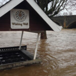 Flooding by the River Tweed in Peebles on the 30th of December. Credit: Robert McSweeney
