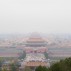 View of the Forbidden City shrouded in pollution from Jingshan Park, Beijing