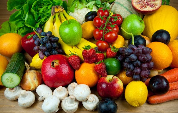Fresh fruit and vegetables
