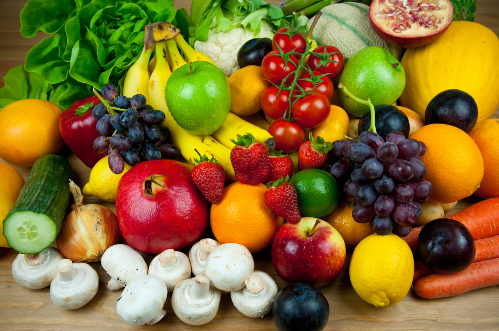 Fresh fruit and vegetables