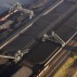 Coal for shipping, Duisburg, Rhineland, Germany