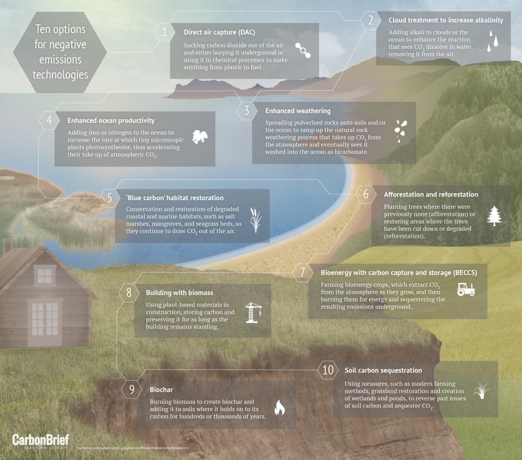 Infographic: Ten options for negative emissions