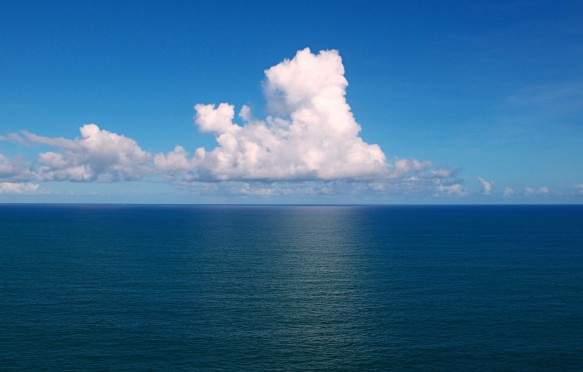 Clouds over the Atlantic Ocean