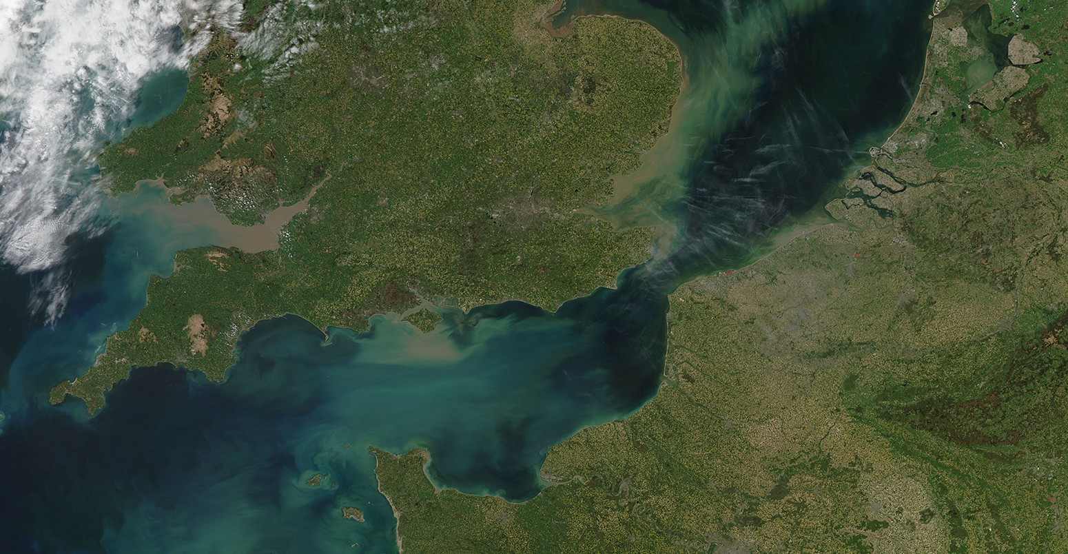 The English Channel from space