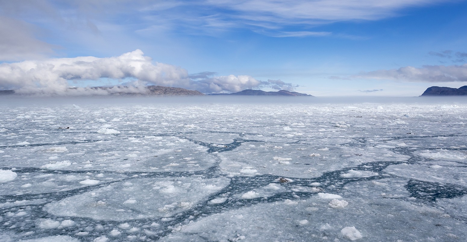 Arctic sea ice in Greenland