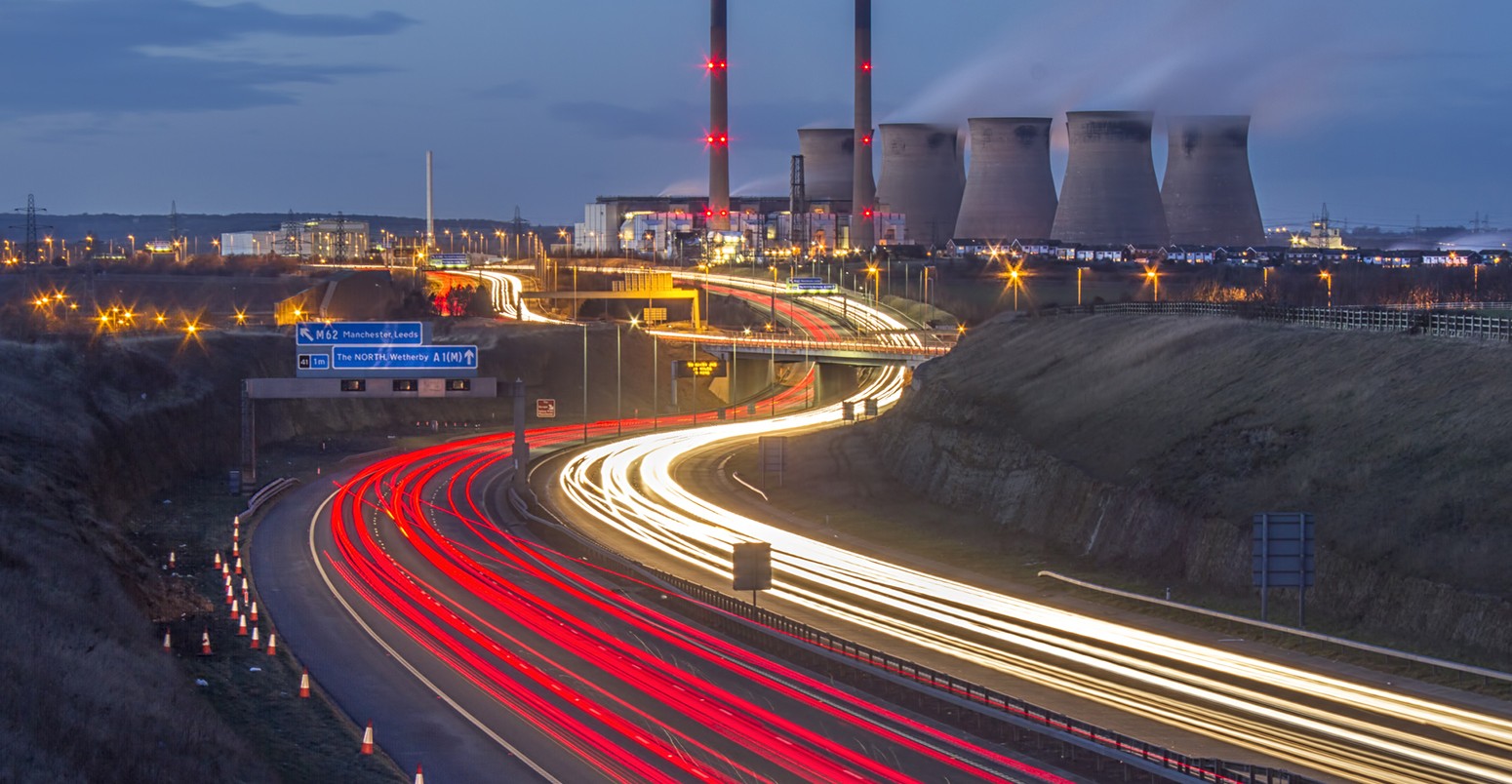 Ferrybridge Power Station in Yorkshire, England