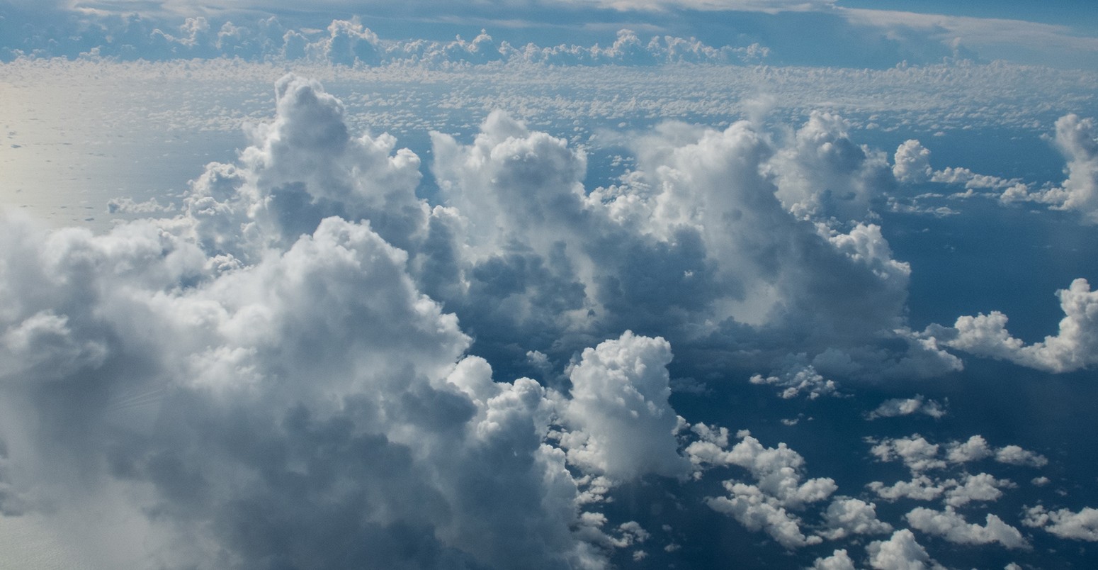 Aerial view of cloudscape