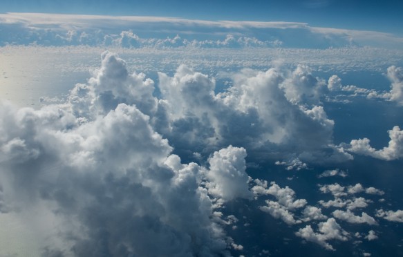 Aerial view of cloudscape