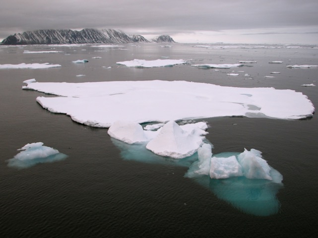 Sea ice in Baffin Bay. 