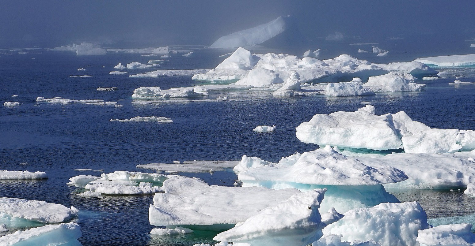 Icebergs in the Arctic