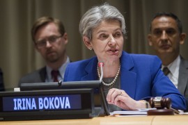 Irina Bokova, candidate for the position of UN Secretary General from Bulgaria and current Director-General of the United Nations Educational, Scientific and Cultural Organisation. Credit: UN Photo/Manuel Elias.