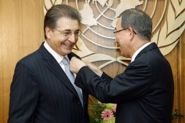 Srgjan Kerim, candidate for the position of UN Secretary General from Macedonia. In this photo he is made the new Climate Change Special Envoy in a ceremony with Ban Ki-moon. Credit: UN Photo/Eskinder Debebe.