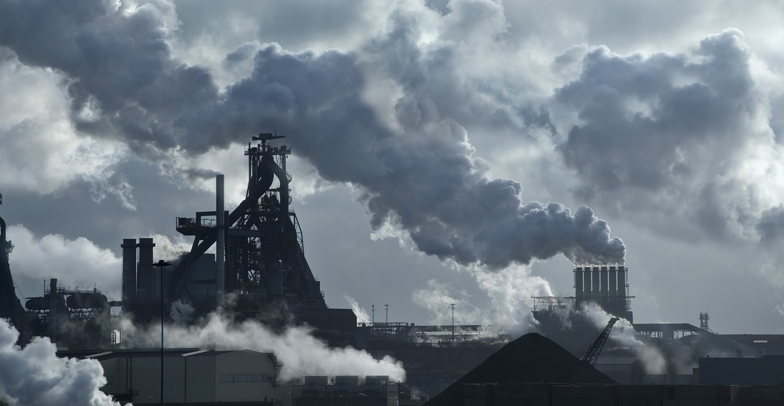 Lots of smoking chimneys in a dark environment. Cool white balance. All Environment images.