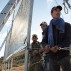 Building nets to harvest water from fog