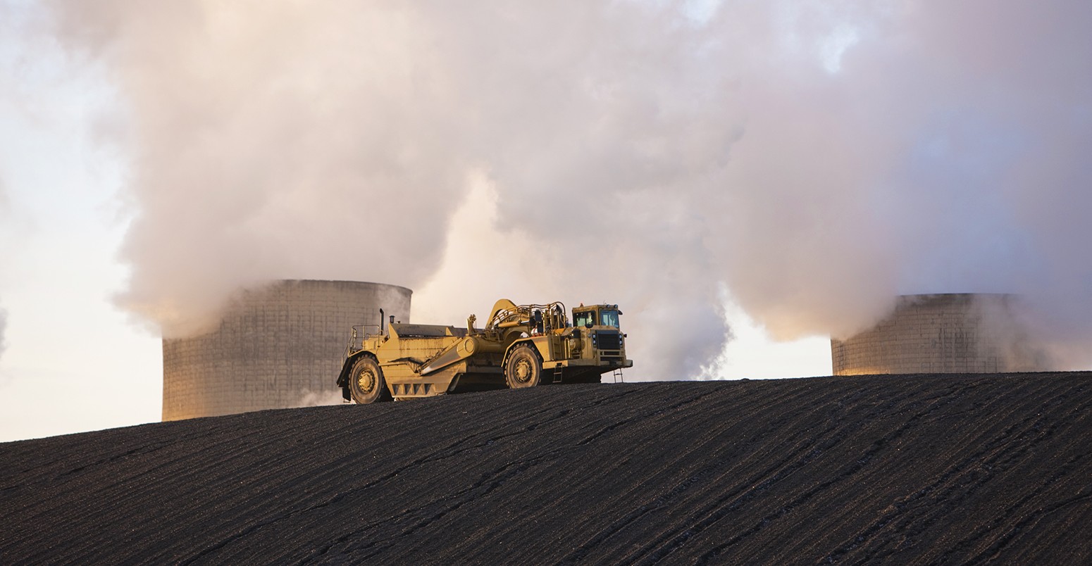 Slag heap at Ratcliffe coal power station