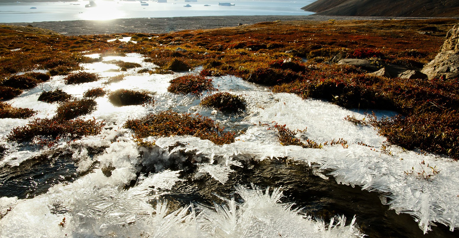 Permafrost, Scoresby Sound, Greenland