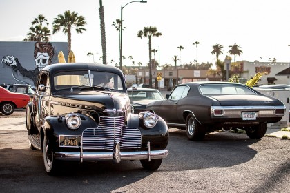 Cars in parking lot, Oceanside, United States
