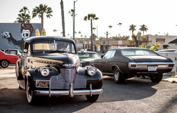 Cars in parking lot, Oceanside, United States