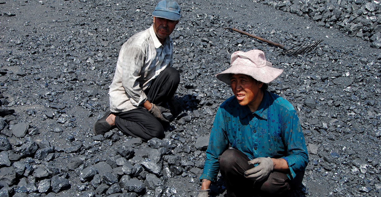 Coal workers in Shizuishan, China