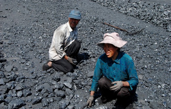 Coal workers in Shizuishan, China