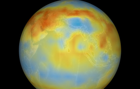 Global carbon dioxide, July 2003