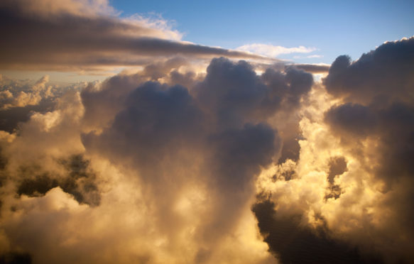 CT2DH5 Clouds in Sunrise, Caribbean, Dominica.