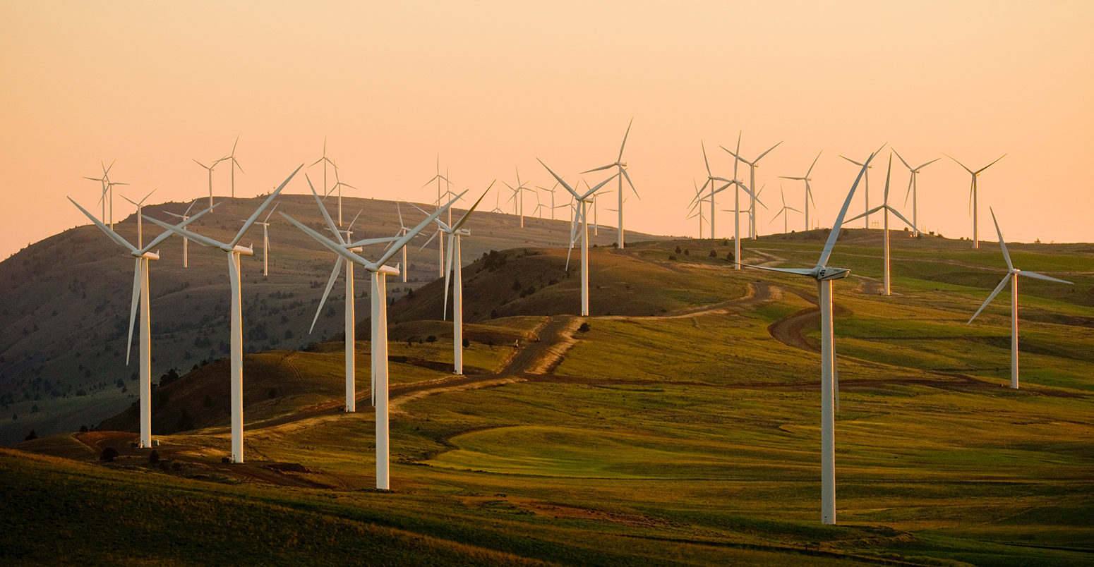 Wind turbines, Turlock, United States