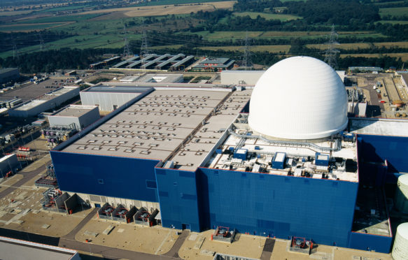 ADKPB6 Sizewell B Nuclear Reactor Power Station Suffolk UK aerial view