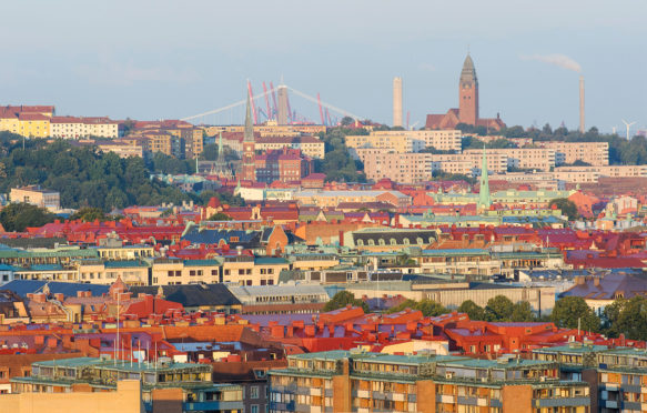 Gothenburg cityscape. Credit: Johner Images / Alamy Stock Photo. D949PE